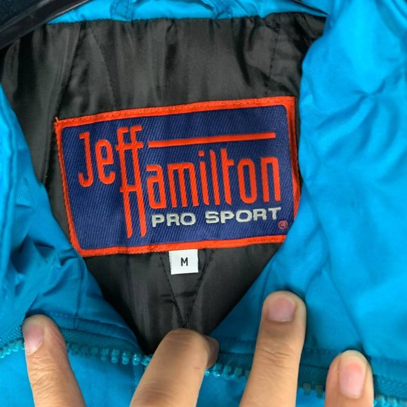 Vintage Jacksonville Jaguars Medium Jeff Hamilton Puffer Removable Hoodie Men - Picture 4 of 6